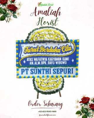 Papan Bunga Duka di Pela Mampang